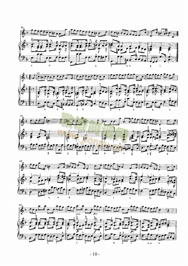 F大调奏鸣曲 弦乐类 小提琴10
