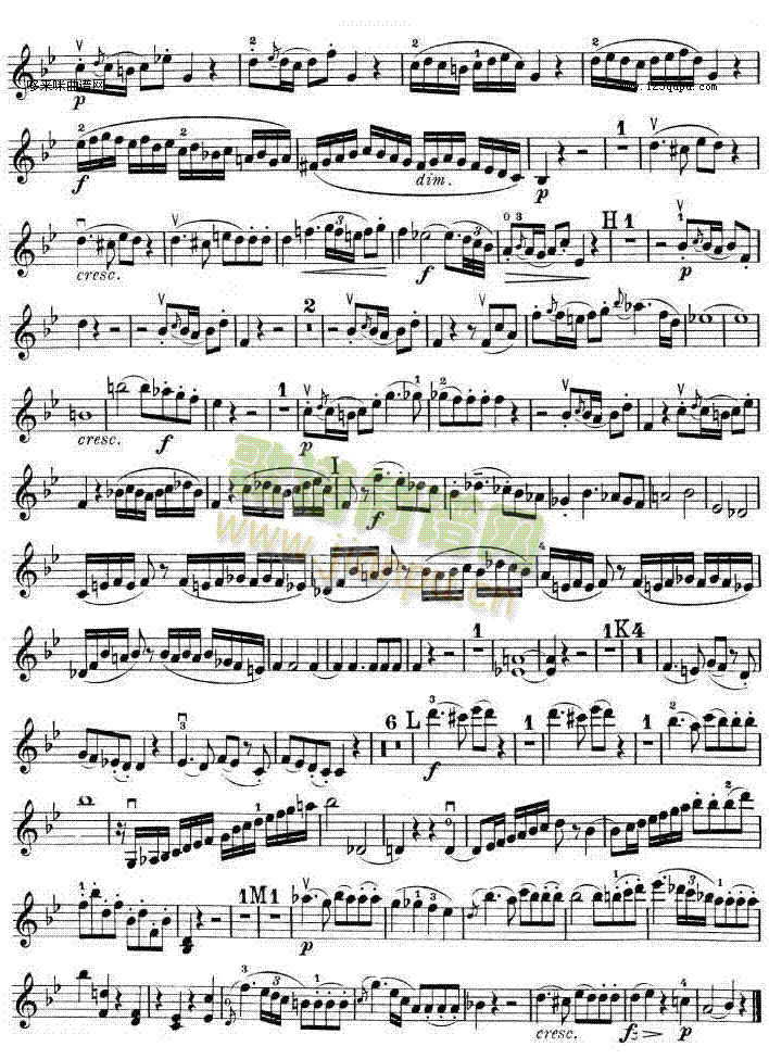 提琴三重奏 第二首 降B大调 K.502之Violin TRIO2