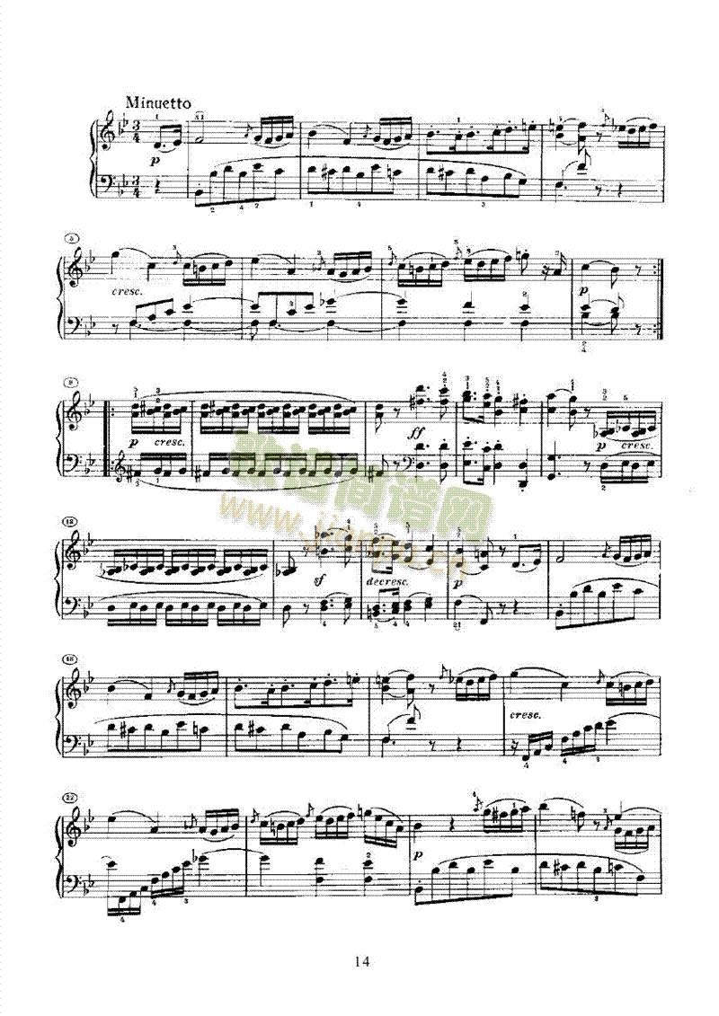 奏鸣曲(Opus22) 键盘类 钢琴14