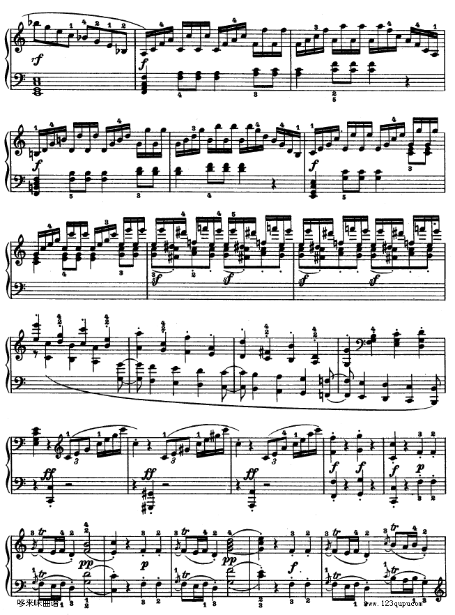 第三钢琴奏鸣曲 -Op.2 No.3-贝多芬8