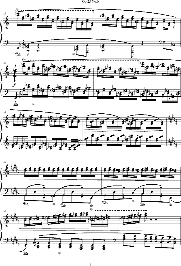 肖邦练习曲 Op.25 No.64