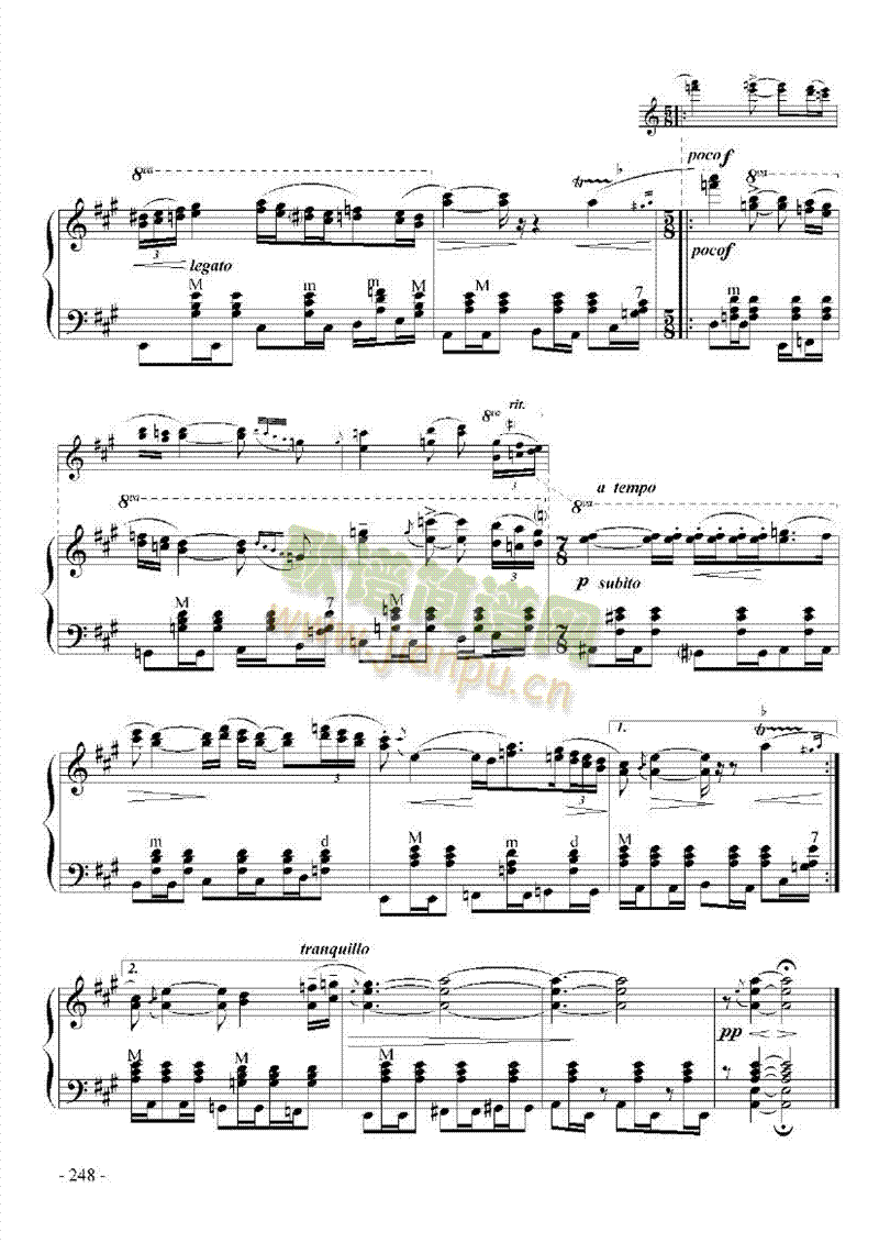 九级乐曲《帕格尼尼主题与变奏》 键盘类 手风琴17