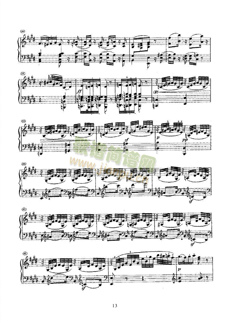 奏鸣曲(Opus2 Nr.3) 键盘类 钢琴13