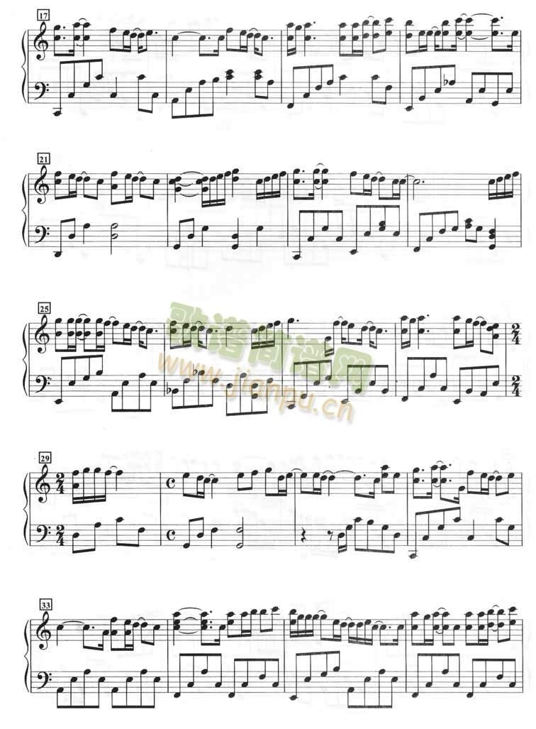 Nothing ever changes（钢琴谱）2