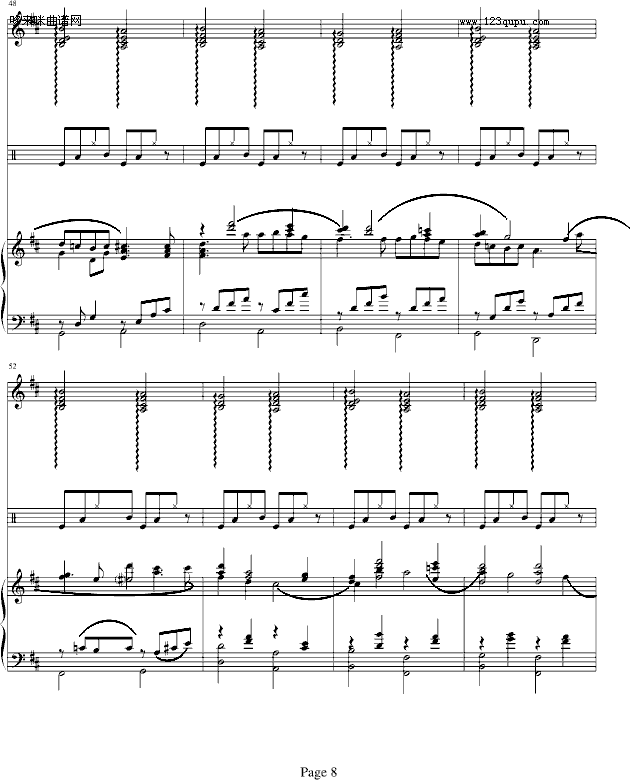 D大调卡农-钢琴华丽版-帕赫贝尔-Pachelbel8