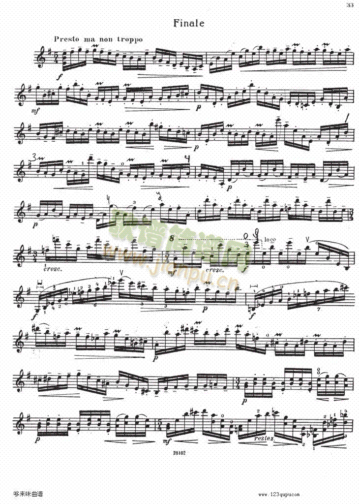 伊萨伊小提琴奏鸣曲（sonate No4）6
