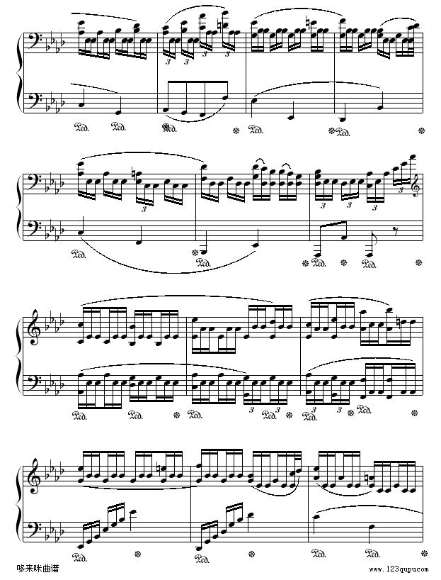 悲怆奏鸣曲第二乐章-贝多芬4