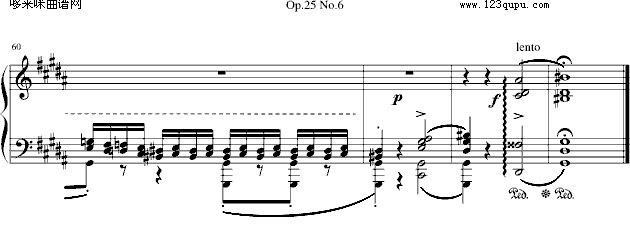 肖邦练习曲 Op.25 No.6-肖邦7