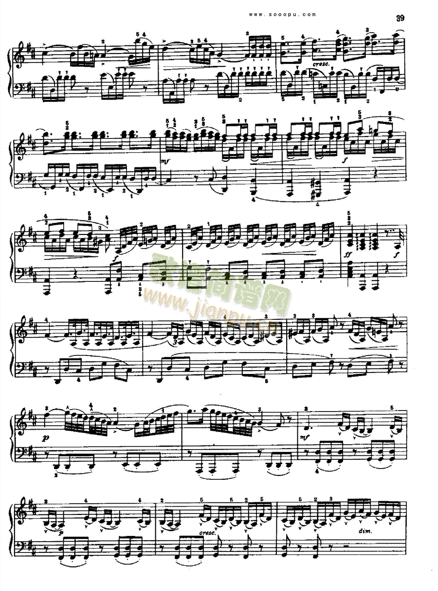 奏鸣曲 五1767 键盘类 钢琴5