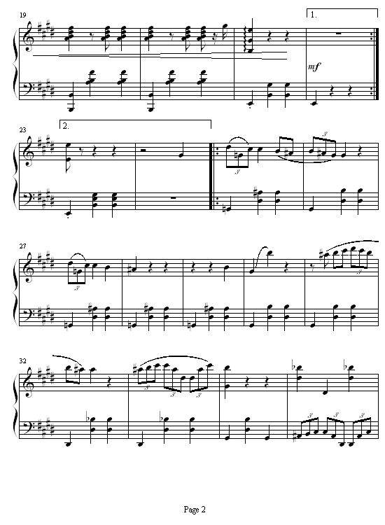 E大调圆舞曲作品Op.55 No.12