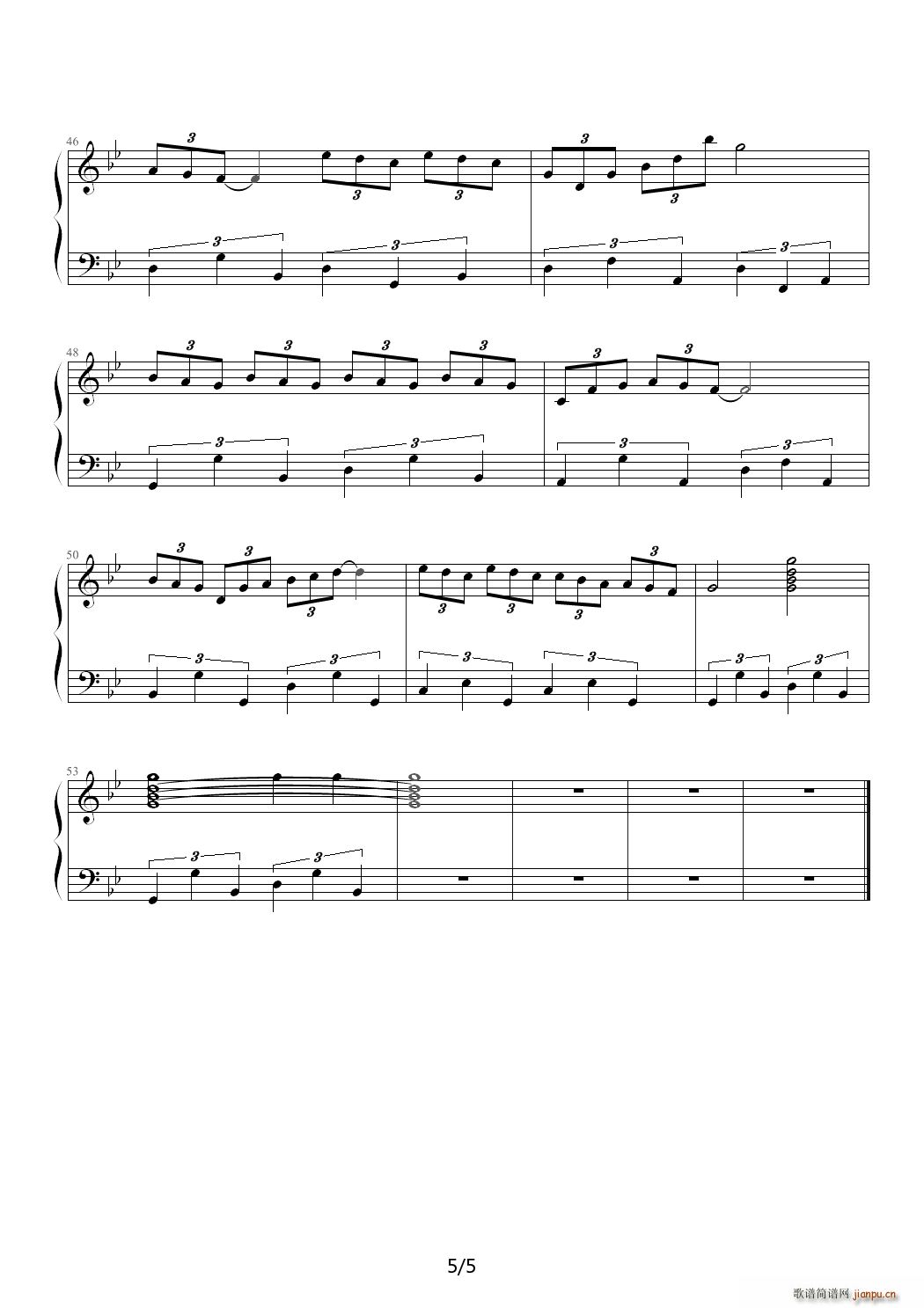 夏夜舞曲 降B调5