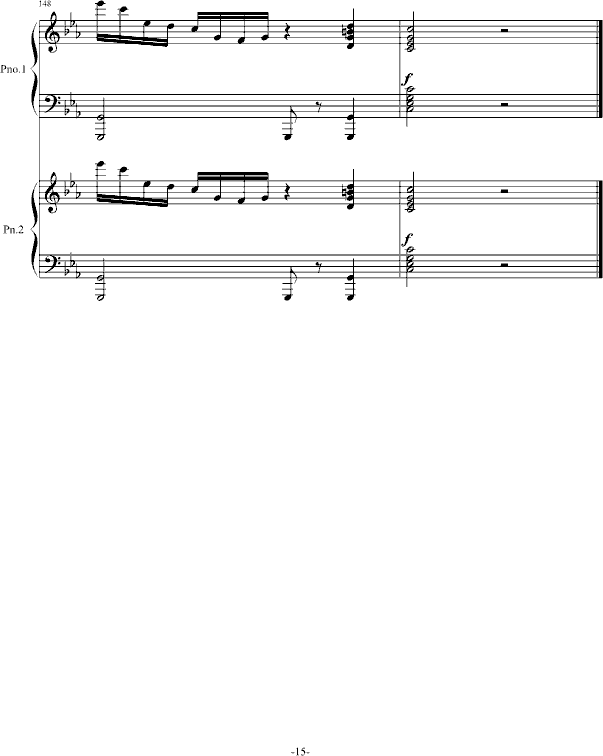 四季歌（双钢琴）-钢琴谱(钢琴曲)-苏婷15