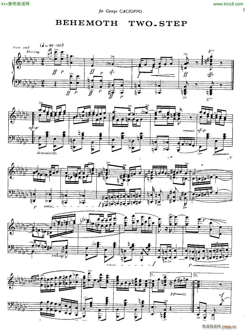 Albright Grand Sonata in Rag16