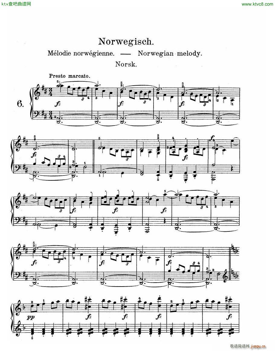 Grieg Lyric Pieces Op 1210