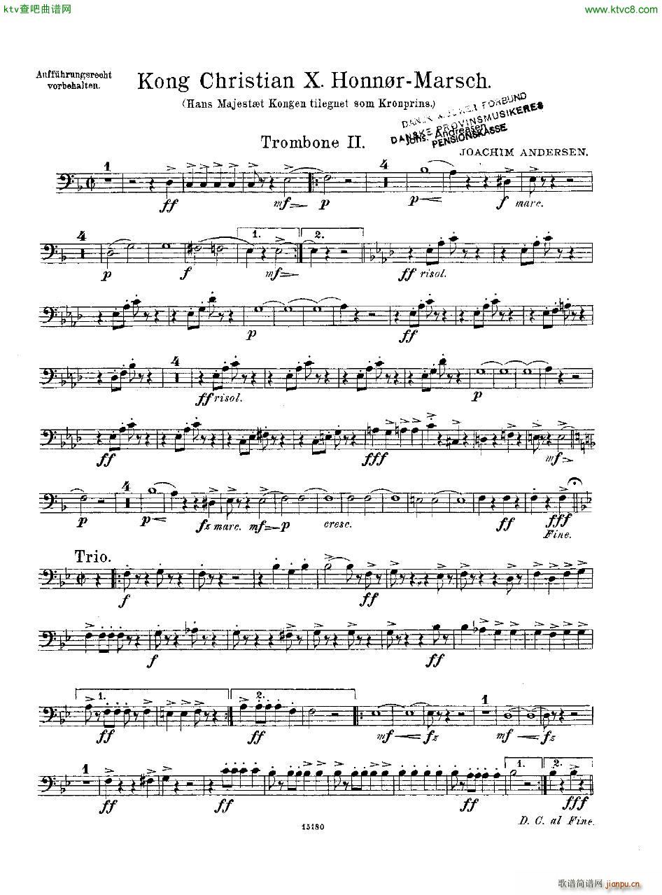Andersen Kong Christian X Honn rmarsch orch26