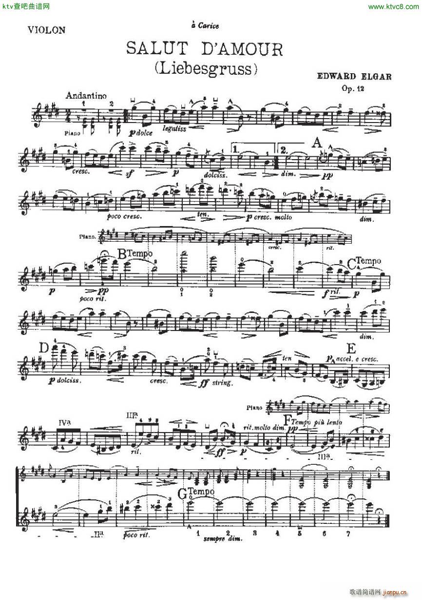 Elgar op12 Salut d amour vln pno4