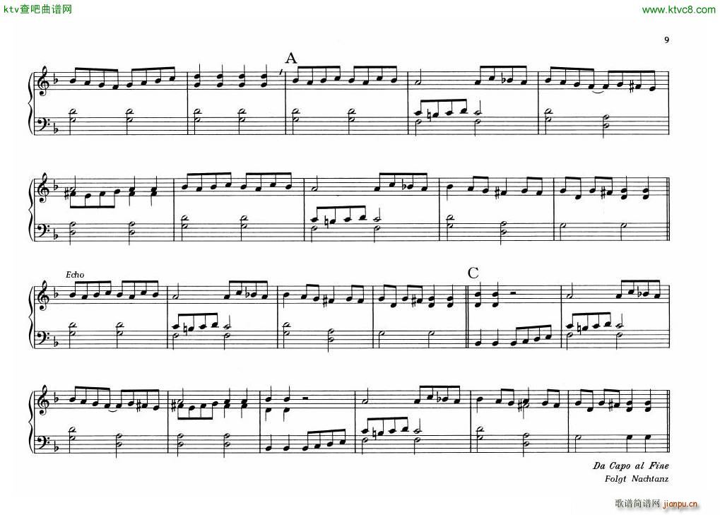 Organ Or Clavichord Old Pieces For2