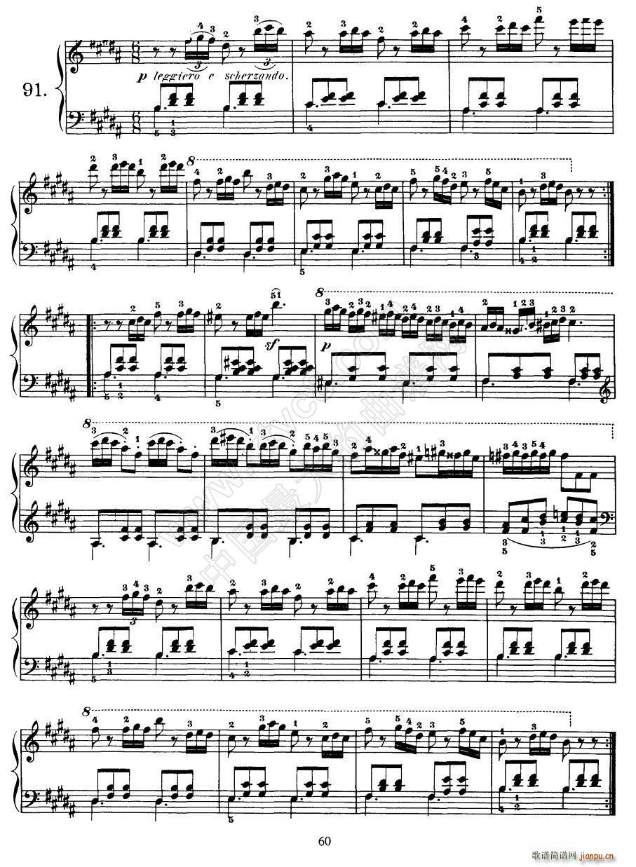 Czerny - 100 Progressive Studies Op 139（91―100）1