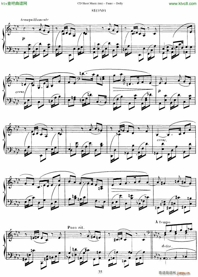 Fauré op 56 Dolly Suite36