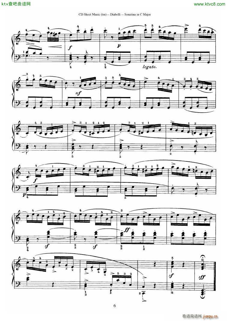 Diabelli Sonatinas Op 151 No 1 4 23P11