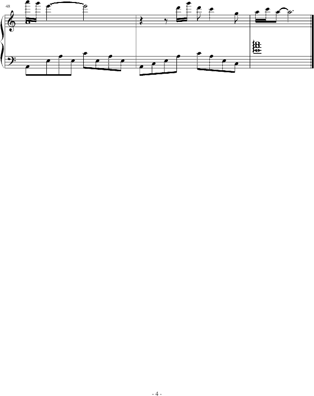 倩女幽魂-钢琴谱(钢琴曲)-张国荣4