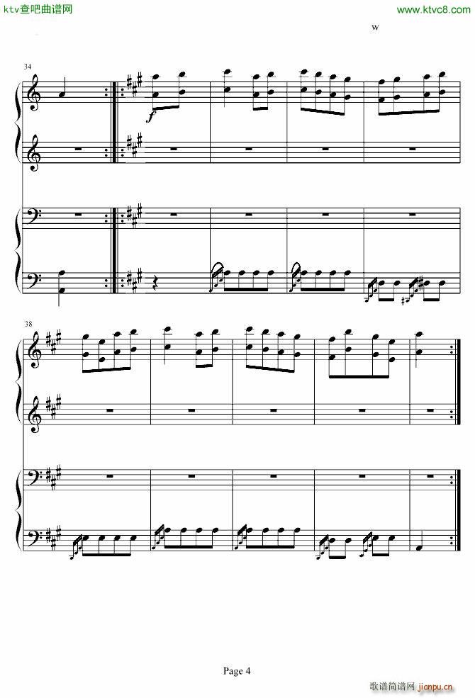 土耳其进行曲 四手联弹 李云迪_周杰伦4