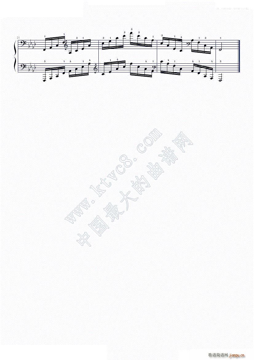 bA大调与f小调-中国音乐家协会钢琴考级 六级音阶（四）3