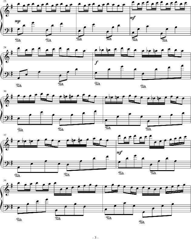 彩色泡泡―给忧伤的礼物°-钢琴谱(钢琴曲)-覃新莲3