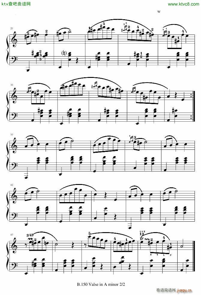 A小调圆舞曲 带指法B 150_肖邦 chopin2