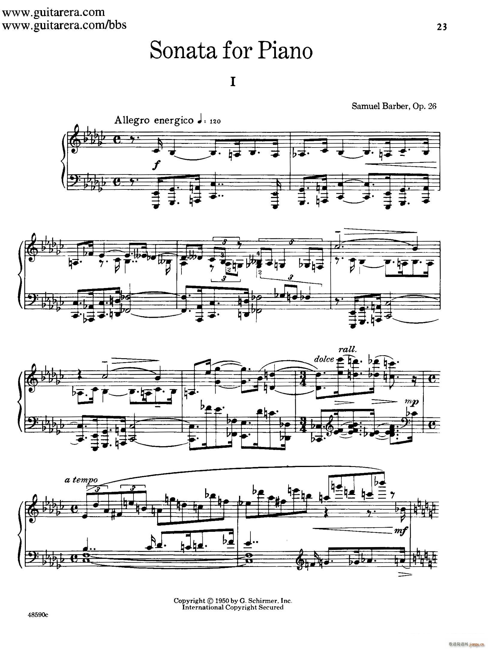 Piano Sonata Op 26(钢琴奏鸣曲 第一乐章)1