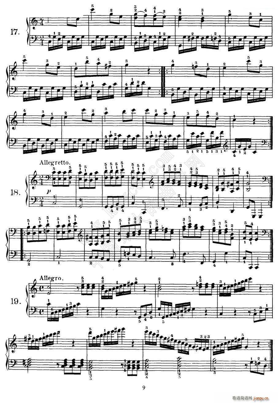 Czerny - 100 Progressive Studies Op 139 （1―21）9