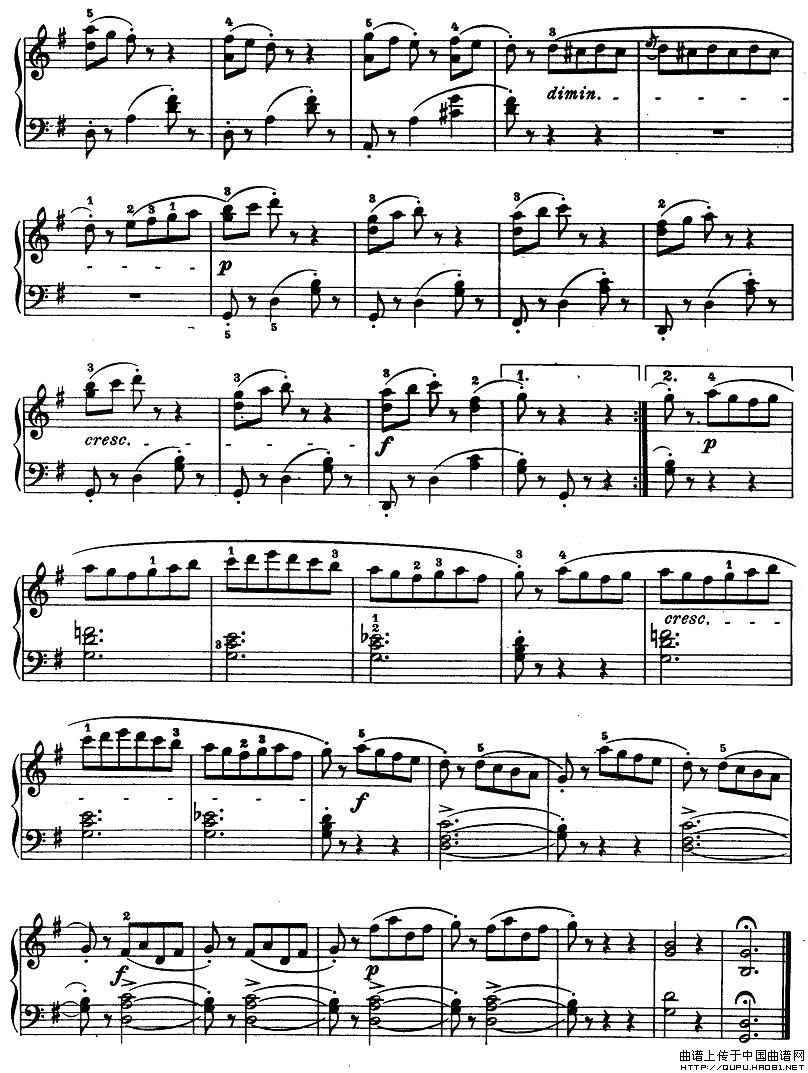 儿童钢琴进阶练习曲50首之132