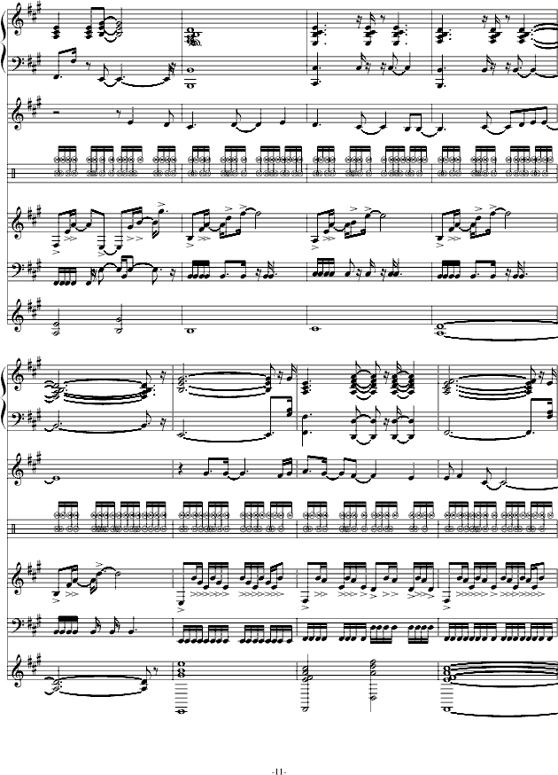 献给 葬礼の华彩 -钢琴谱(钢琴曲)-swenl11