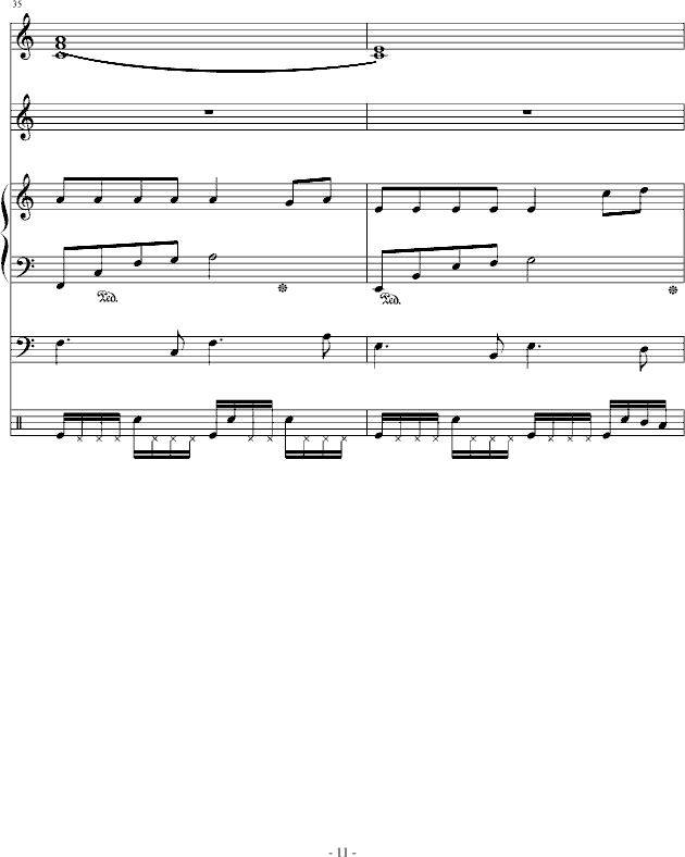 思念进行曲-钢琴谱(钢琴曲)-琳琅11