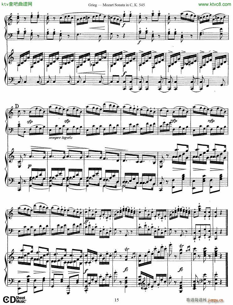 Grieg Mozart sonata KV545 2 pianos15
