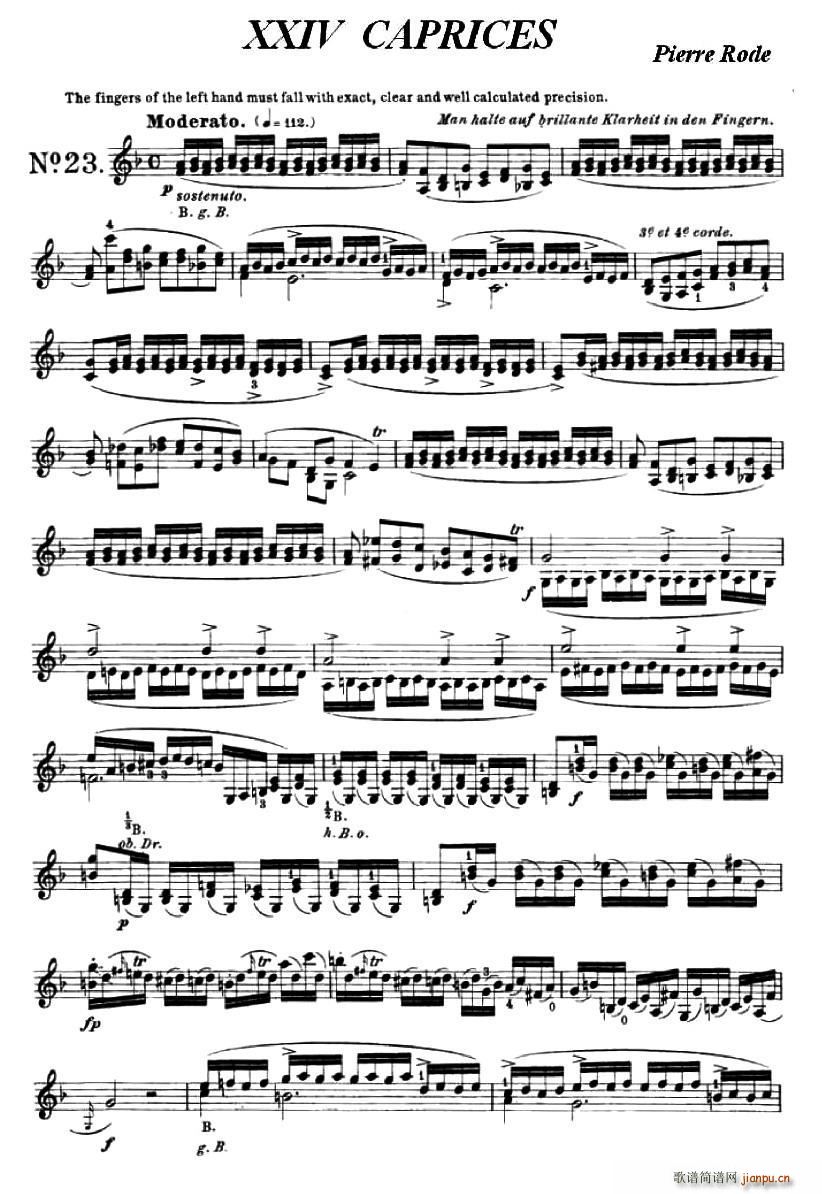 24首小提琴练习曲之231