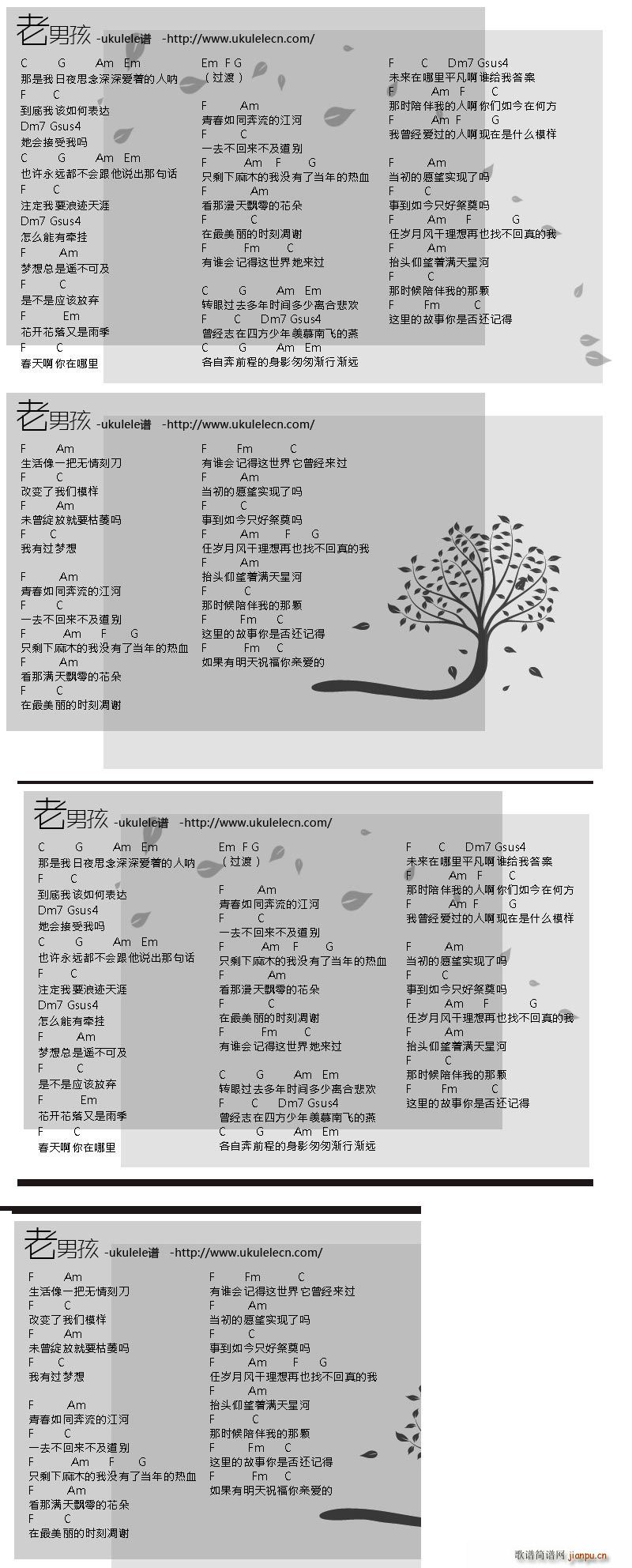 老男孩弹唱_筷子兄弟1