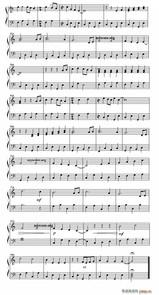 小小女孩 流行钢琴小曲2