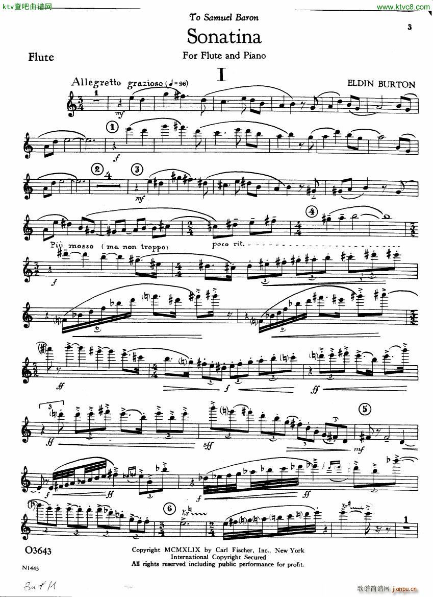 Burton E Flute sonatina flute part1