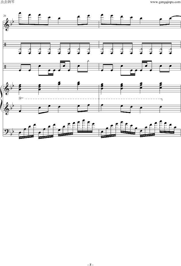 说谎（键盘版）-钢琴谱(钢琴曲)-林宥嘉8