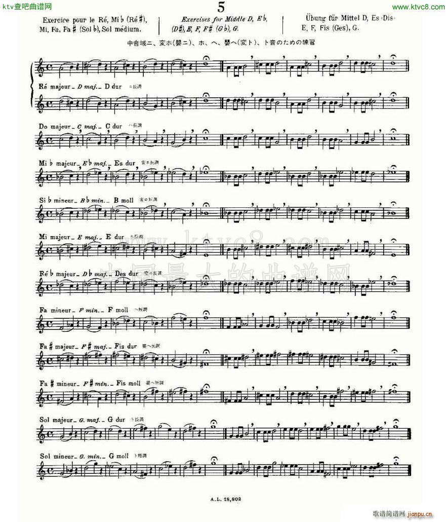 初级练习之5 Alphonse Ludec Debutant Flutiste2