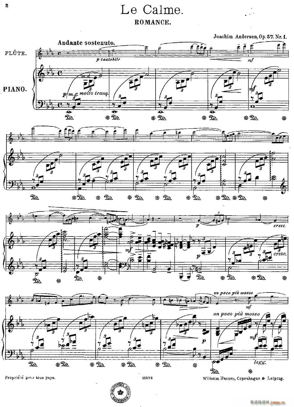Le Calme(Op 57 No 1)(长笛 钢琴伴奏)1