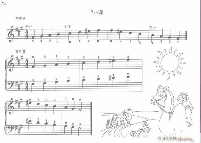 儿童钢琴入门教程  手指训练操61-8113