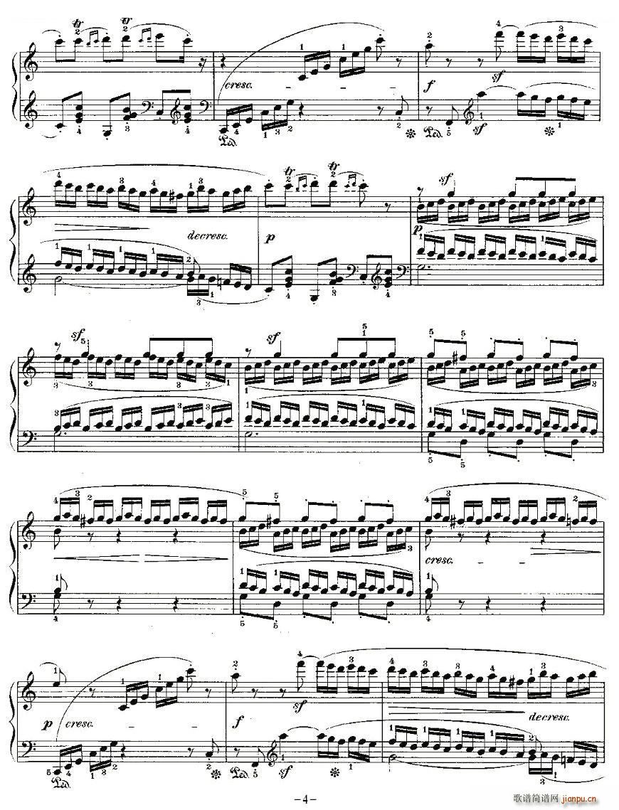贝多芬钢琴小品（Bagatelles）Op 33 之五4