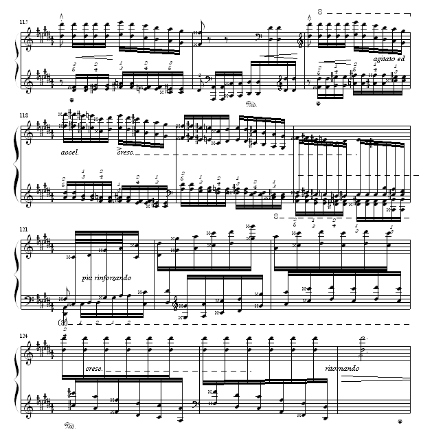 钟-钢琴谱(钢琴曲)-李斯特12