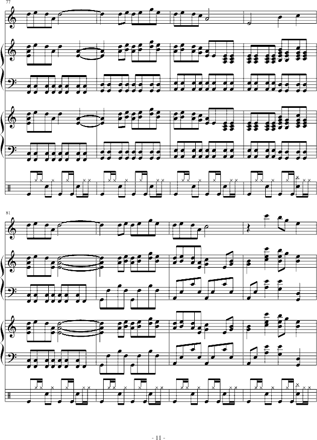 Merry Christmas-钢琴谱(钢琴曲)-吴越11