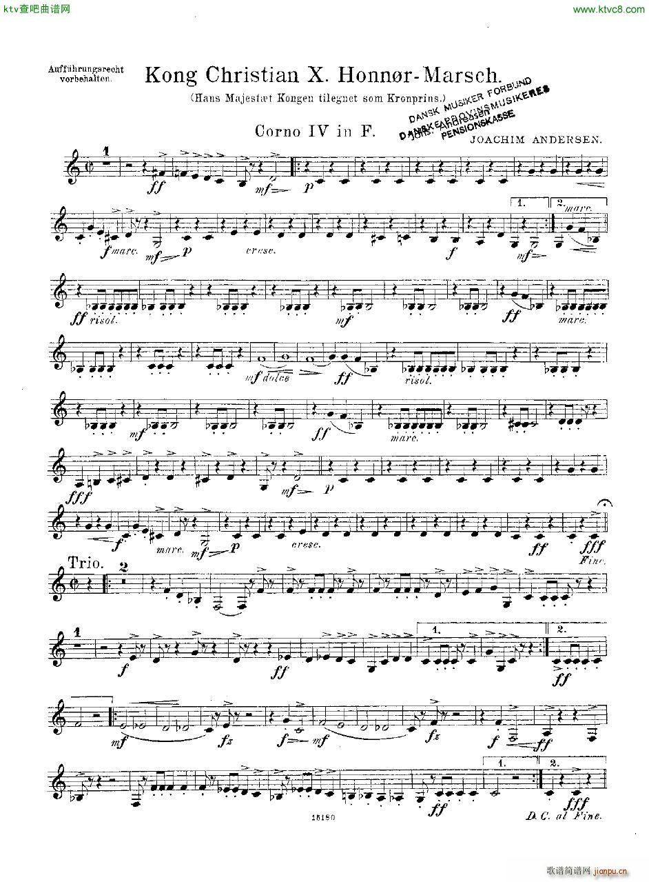 Andersen Kong Christian X Honn rmarsch orch21