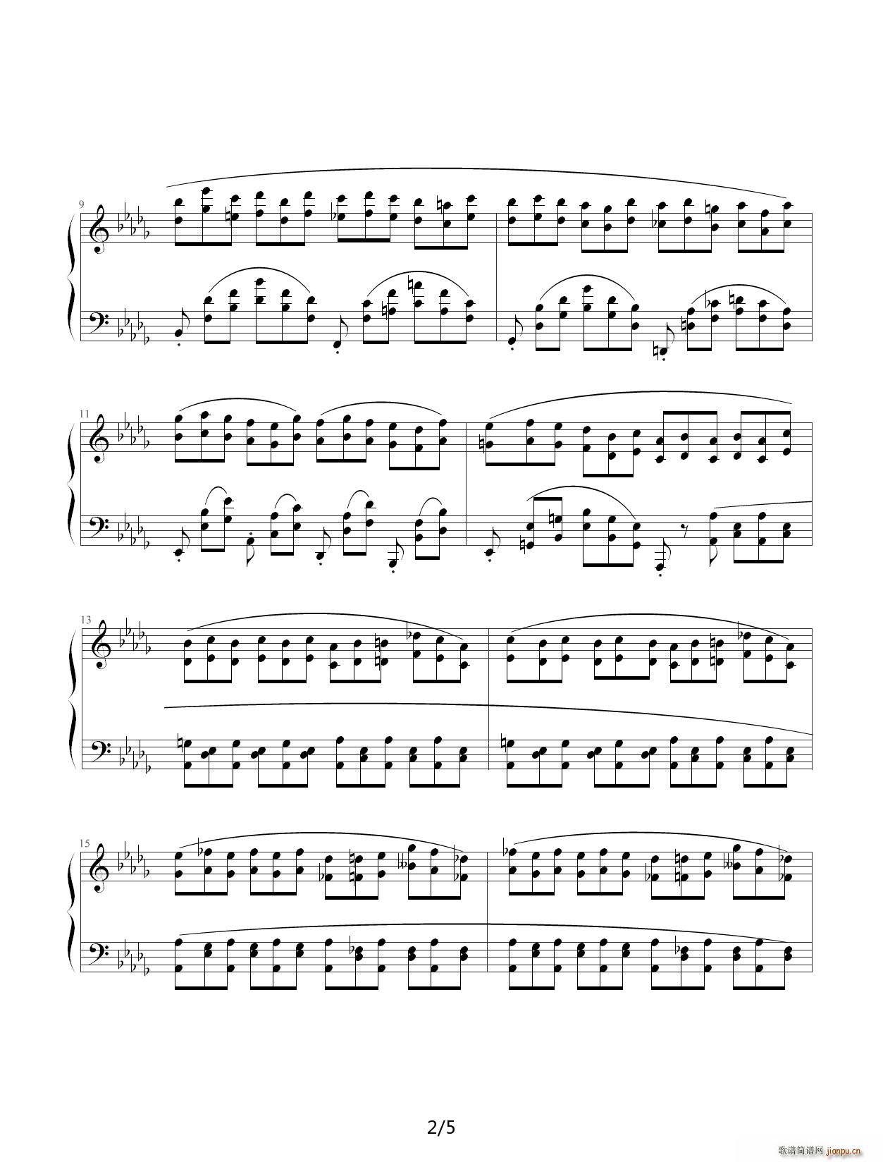 Chopin 肖邦 练习曲 Op 25 No 8 溪流 降D调2