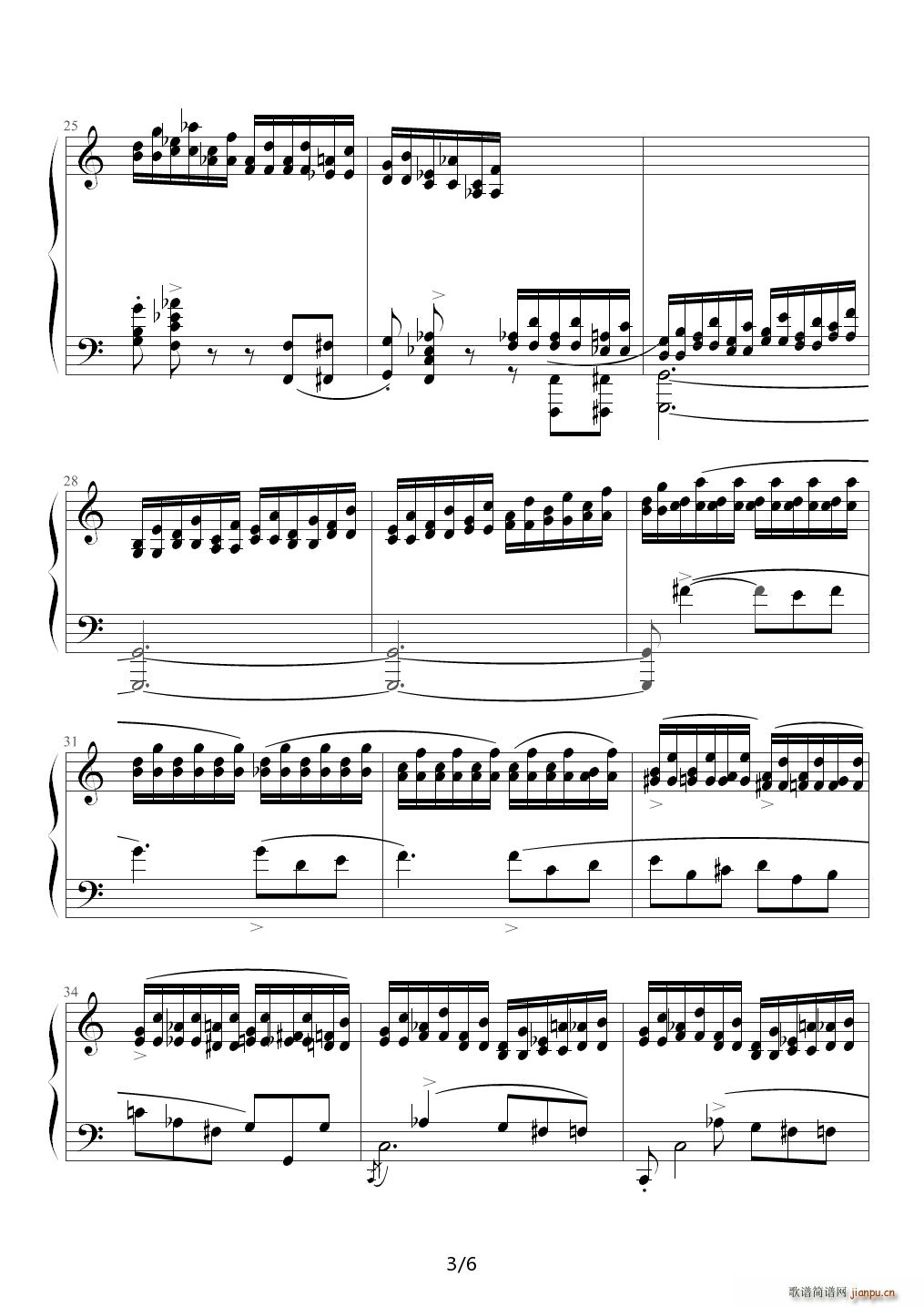 肖邦练习曲OP10 NO 73