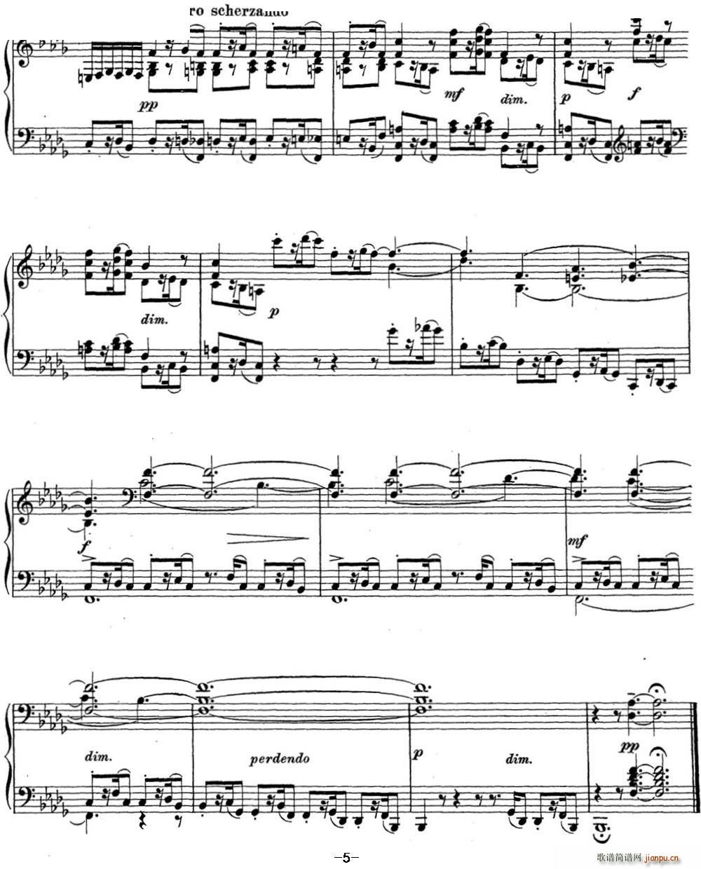 拉赫玛尼诺夫 钢琴前奏曲13 降B小调 Op 32 No 24